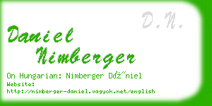 daniel nimberger business card